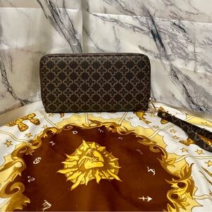 Brown Patterned Wallet